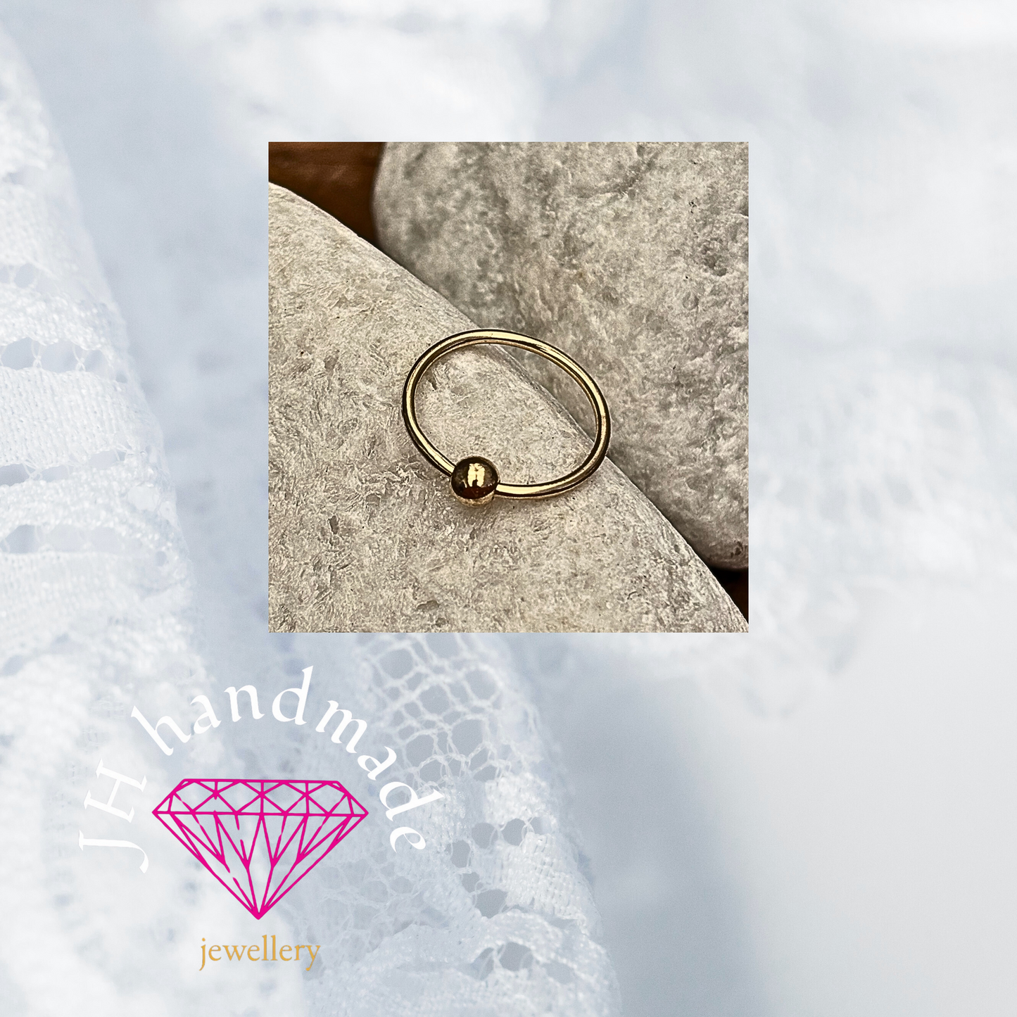 9ct Solid Gold Anxiety/ Fidget/ spinner Ring Handmade