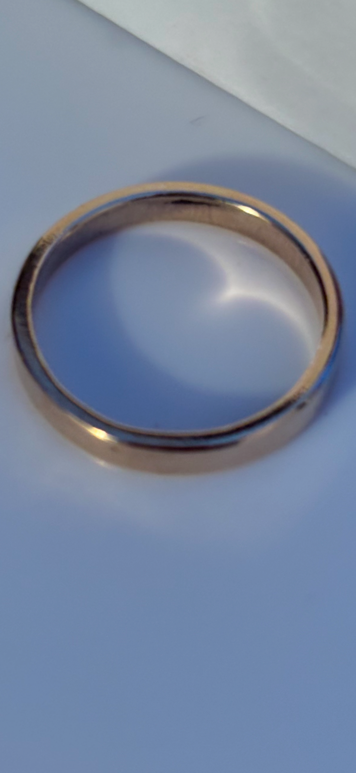 9ct Solid Gold Classic Flat Wedding Ring Handmade
