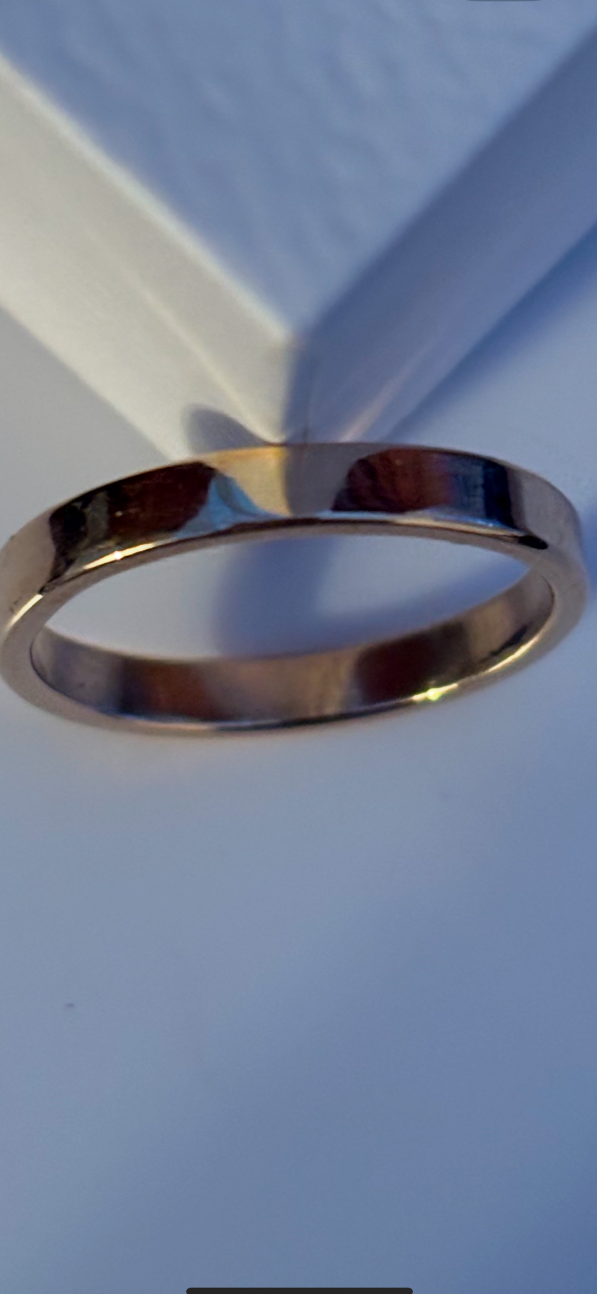 9ct Solid Gold Classic Flat Wedding Ring Handmade