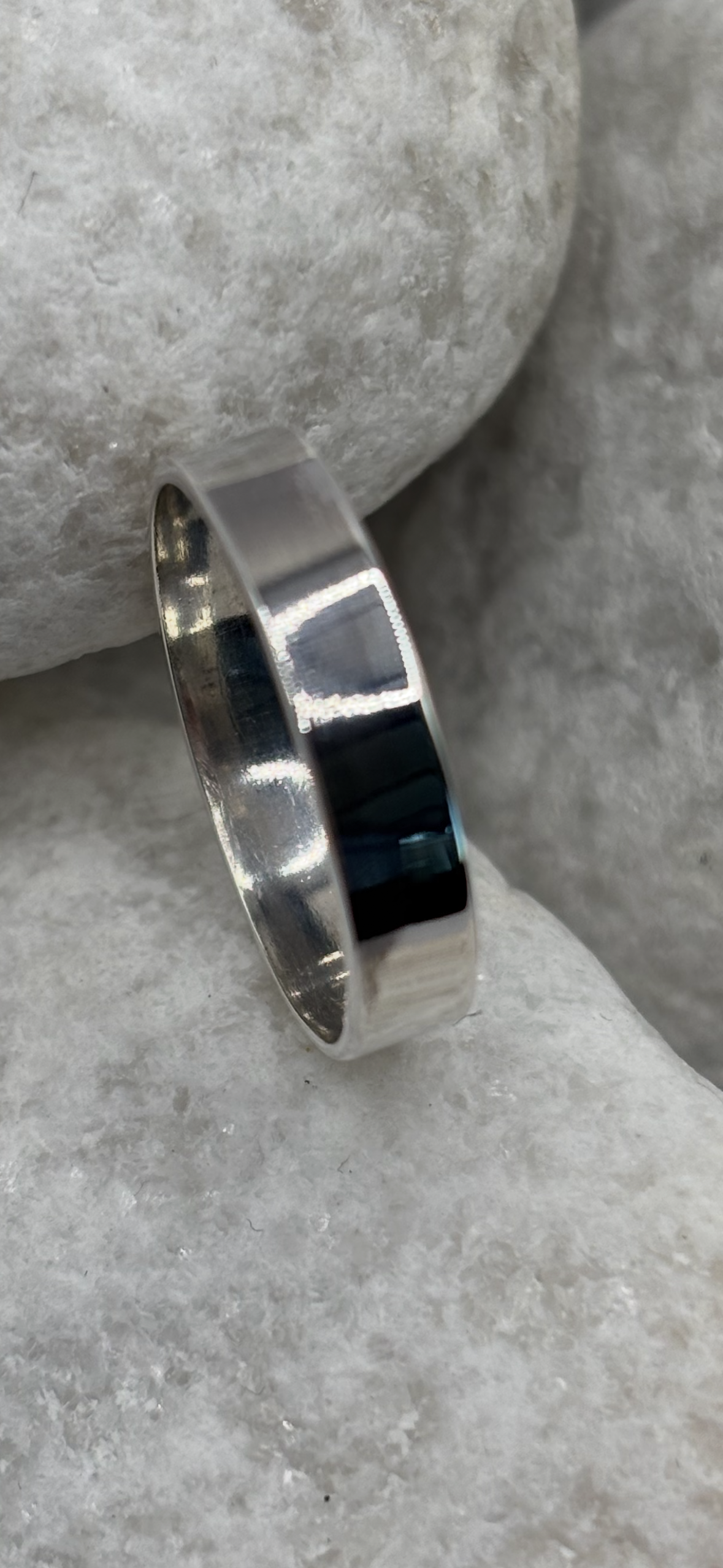 9ct Solid Gold Classic Flat Wedding Ring Handmade