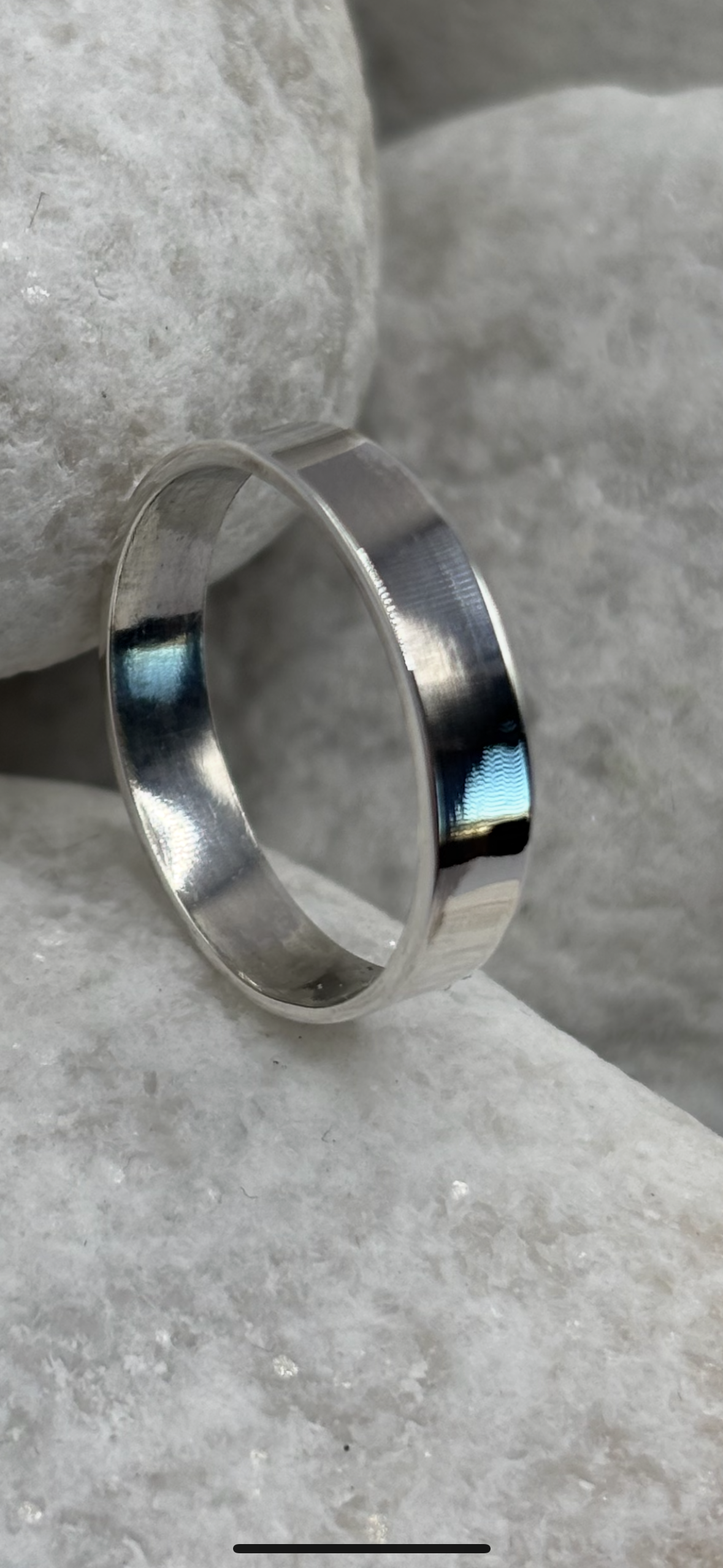 9ct Solid Gold Classic Flat Wedding Ring Handmade