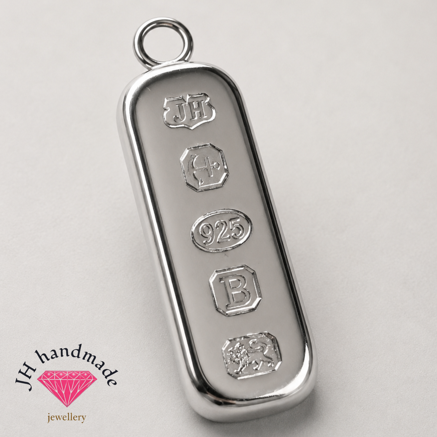Solid Silver Ingot Pendant Custom Made