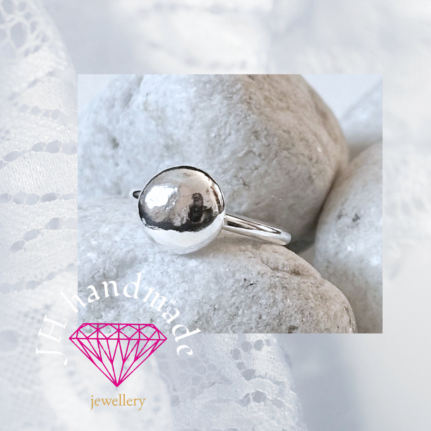 Solid silver Heavy Molten/Pebble Ring 5.5grams Handmade ( all sizes available)