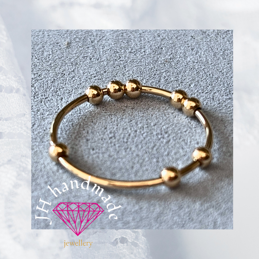 9ct Solid Gold Anxiety/Fidget/Spinner Ring Custom made