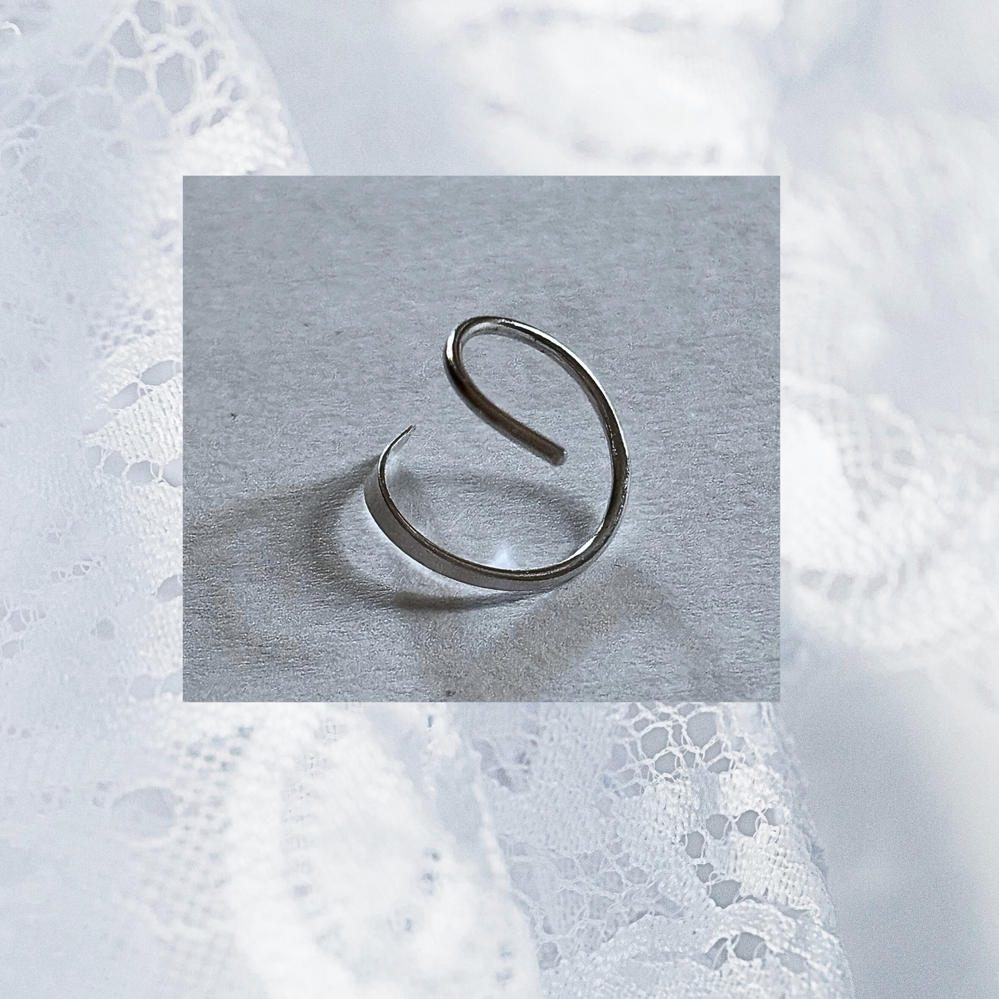 Solid Silver Spiral Hugging Earrings