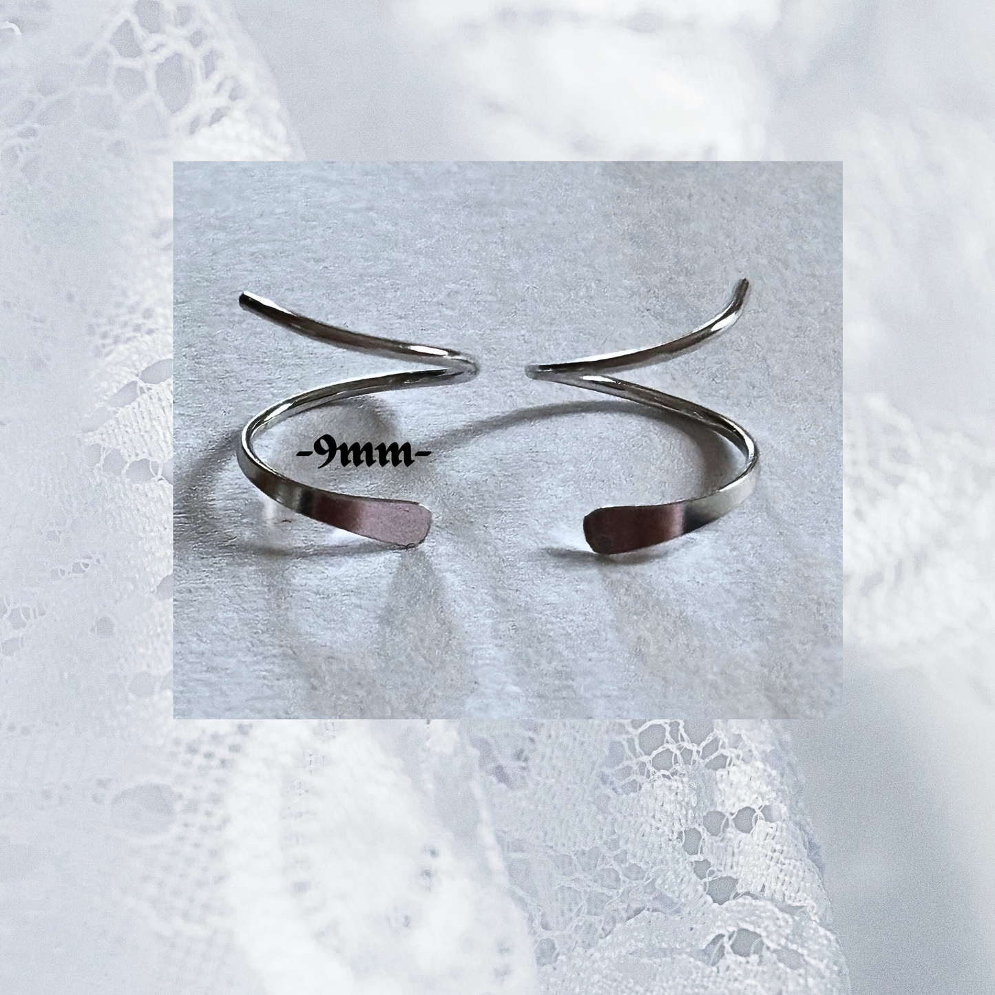 Solid Silver Spiral Hugging Earrings