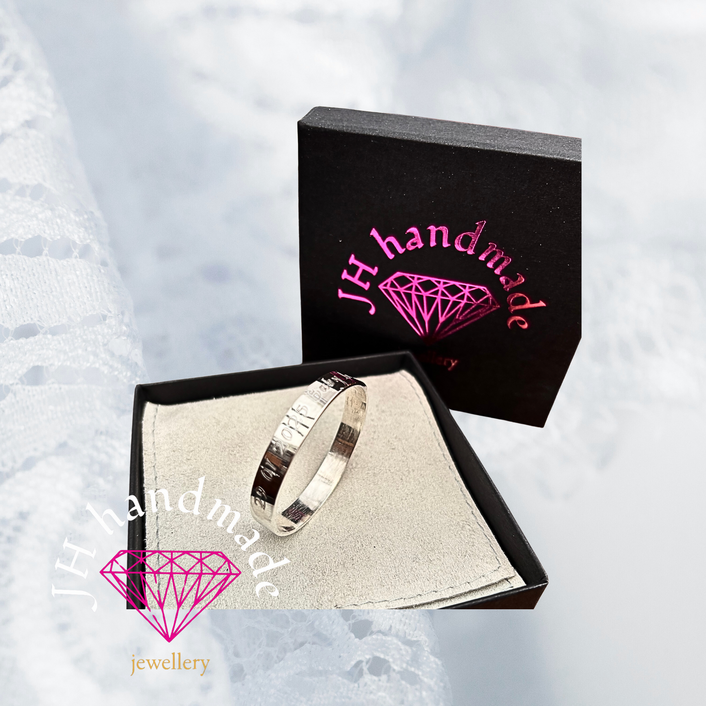 Solid Silver Custom made Baby Bangle with free Engraving