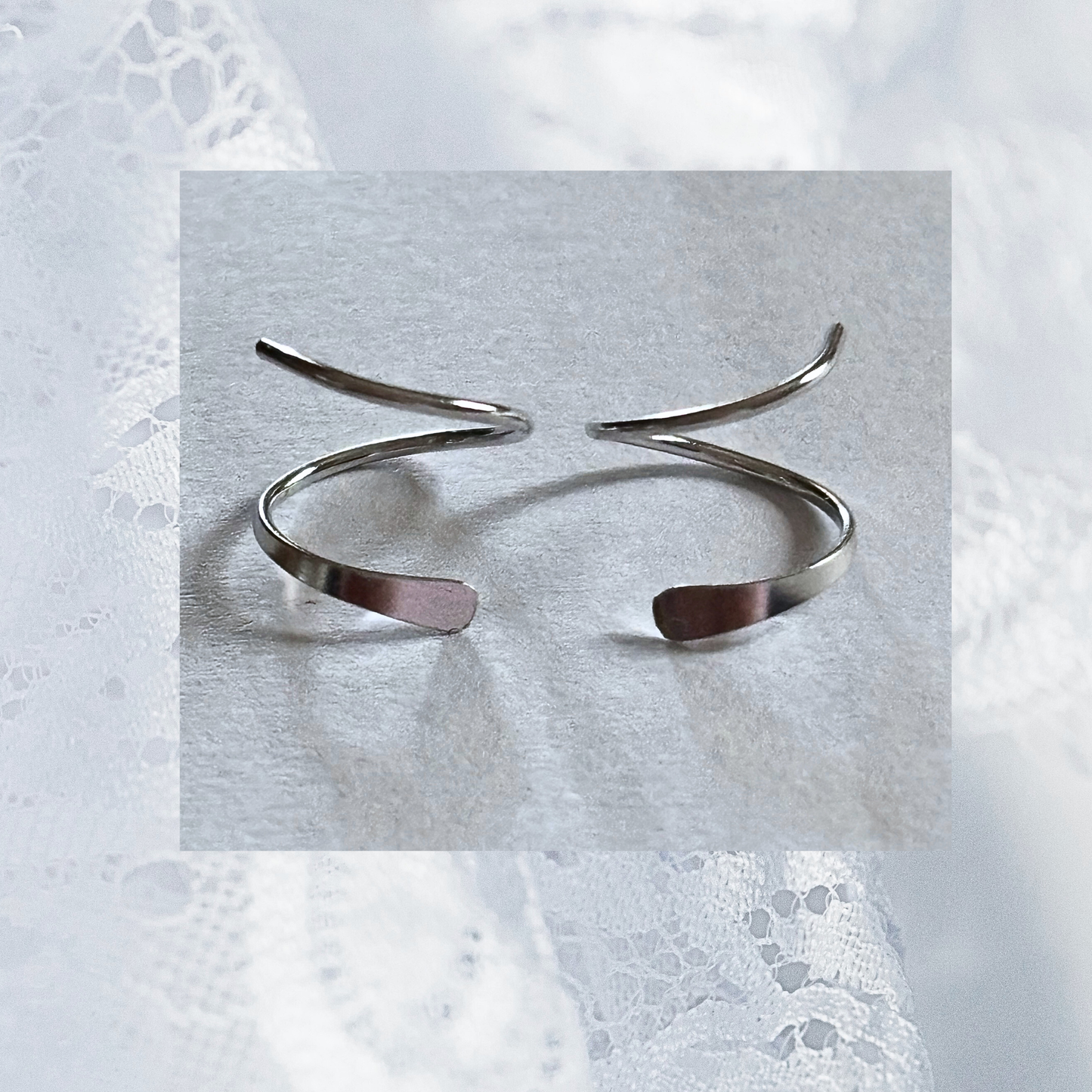 Solid Silver Spiral Hugging Earrings