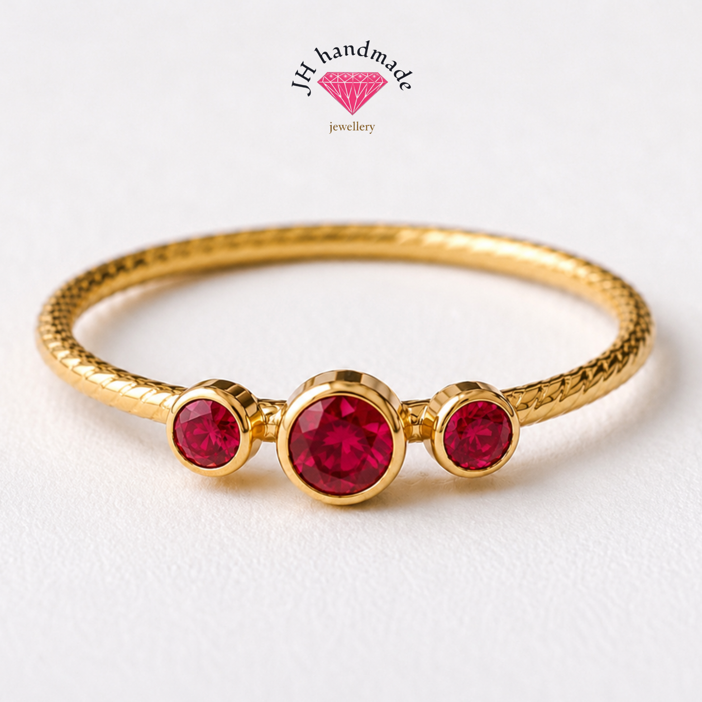 9ct solid Gold Family Birthstone Ring Custom Made