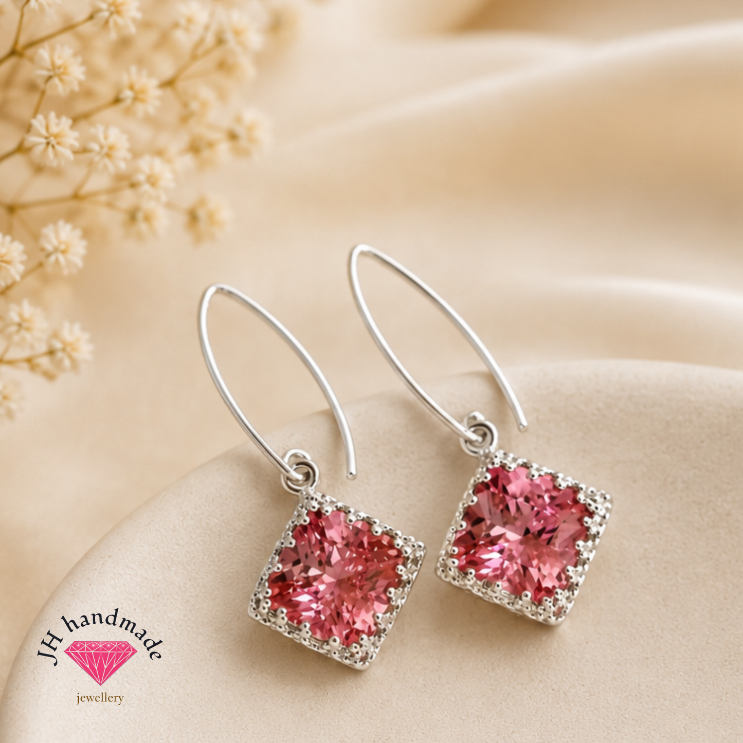 Solid Silver Drop Earrings Handmade (Copy)