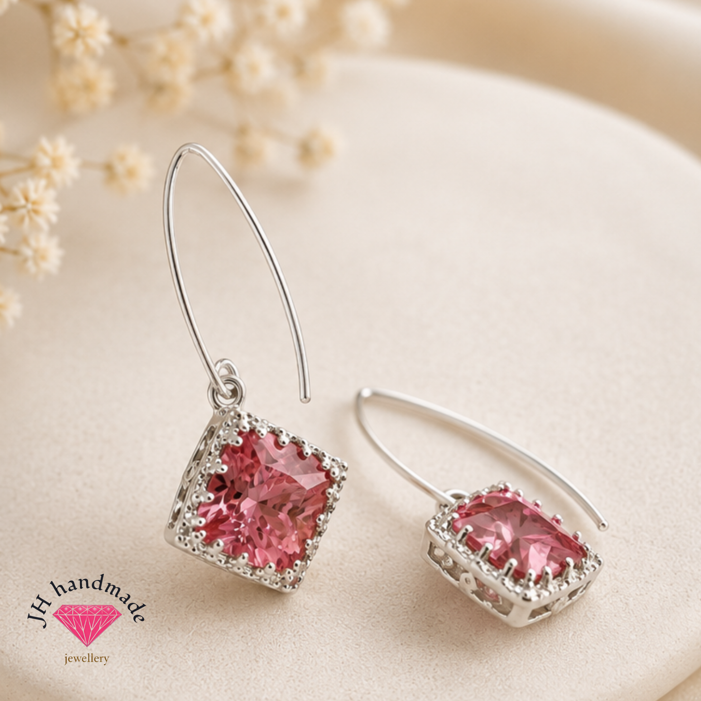 Solid Silver Drop Earrings Handmade (Copy)