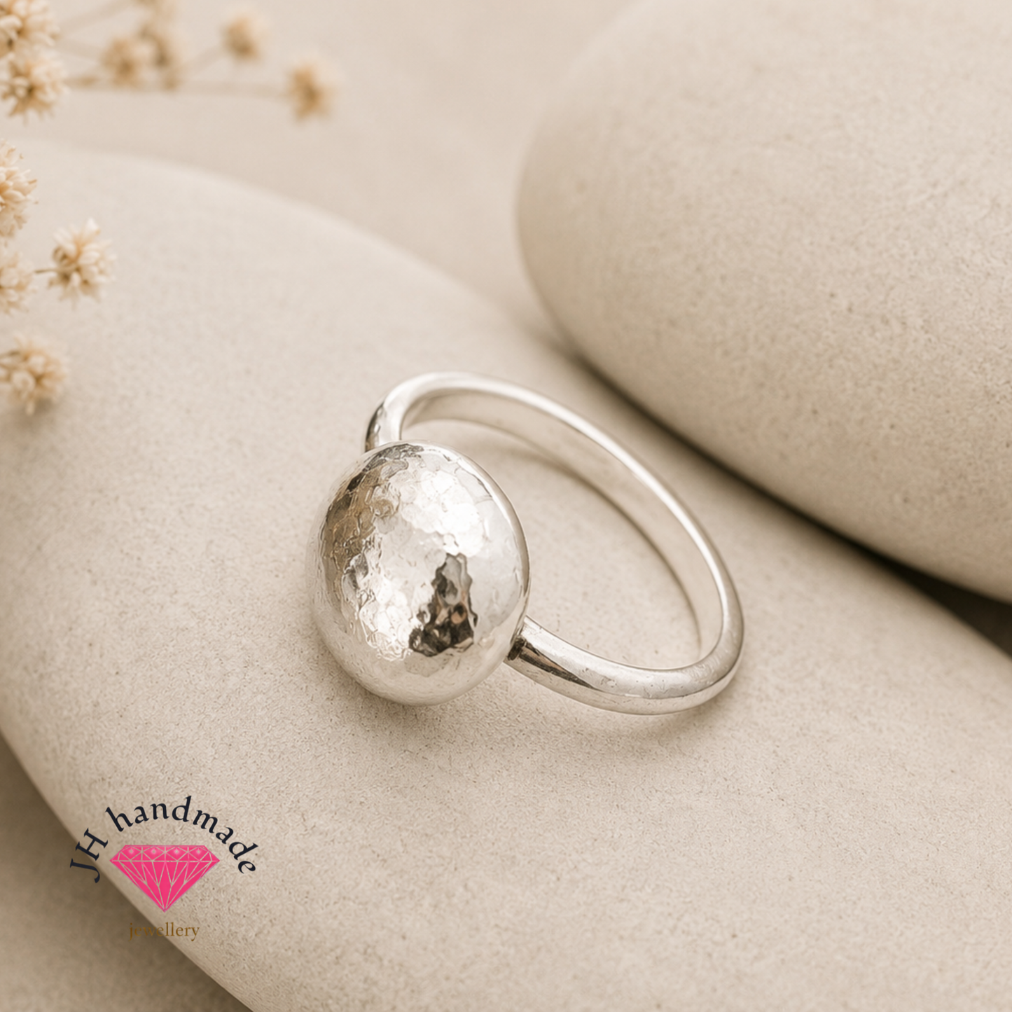 Solid silver Heavy Molten/Pebble Ring 5.5grams Handmade ( all sizes available)