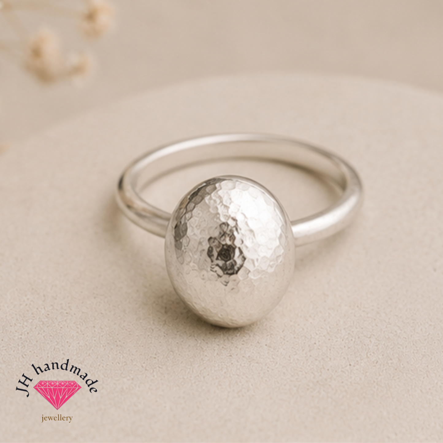 Solid silver Heavy Molten/Pebble Ring 5.5grams Handmade ( all sizes available)