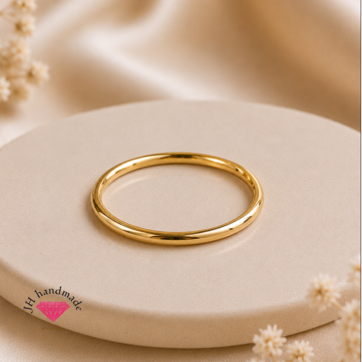 9ct Solid Gold Diamond  Stacking Ring Set Custom Made