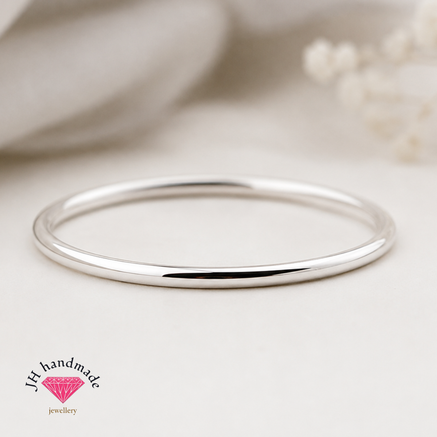 Solid Silver Plain Stacking Ring 1.5mm Handmade