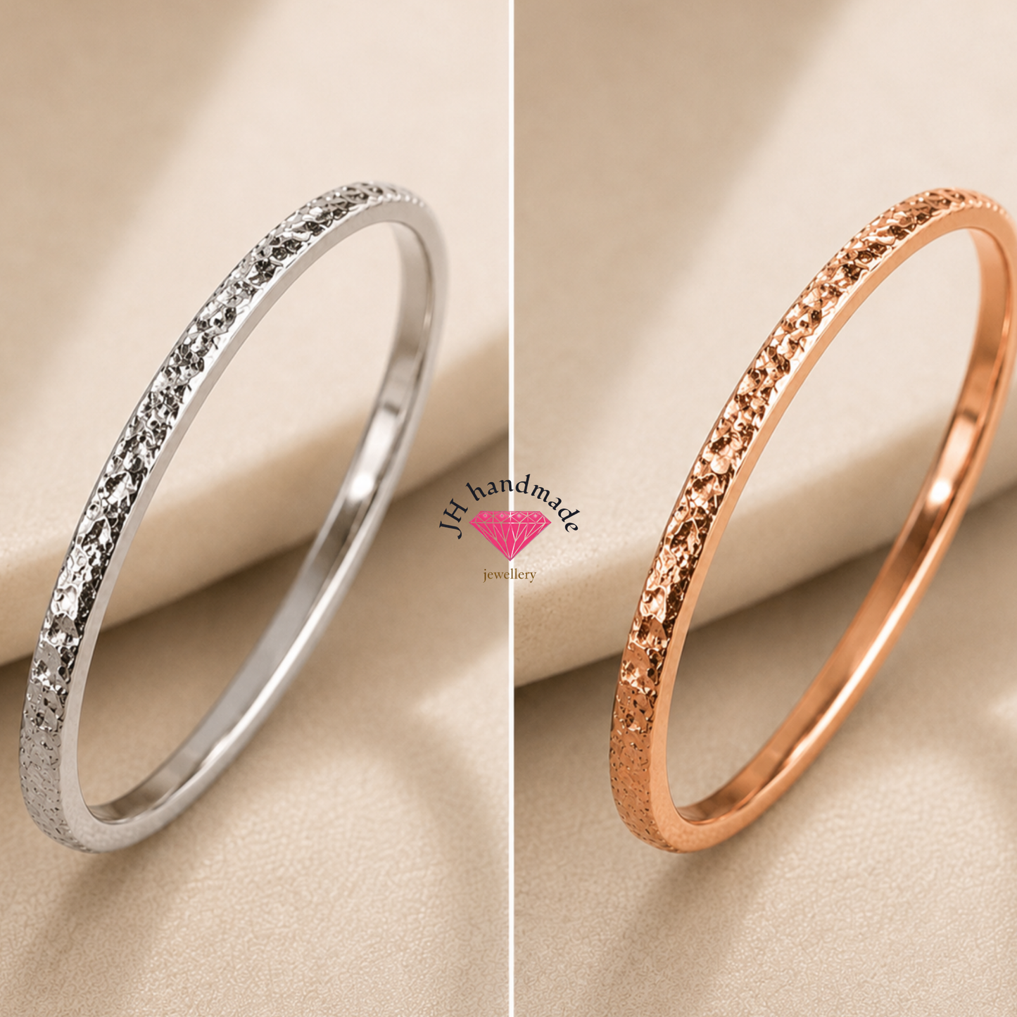 18ct Solid Gold Deep Patterned Stacking Ring 1.1mm custom made