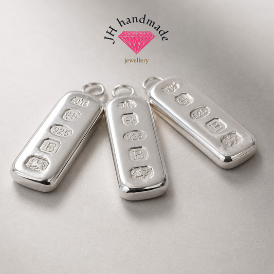 Solid Silver Ingot Pendant Custom Made